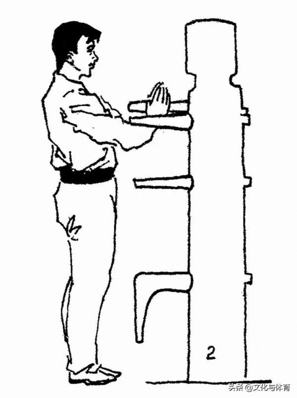 詠春木人樁功法：起式-三星捶-撐掌攤打
