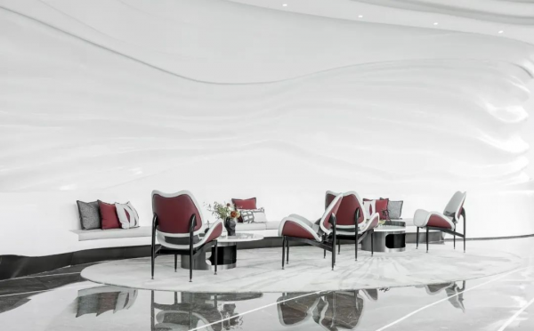 1900㎡售樓處全用灰色大理石，簡直不要太高階