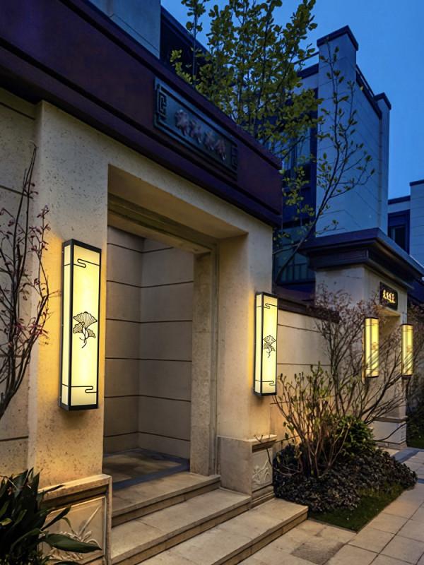 銀杏葉戶外燈渲染庭院古典氣質風格耶‼️絕‼️