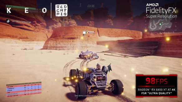 AMD展示FSR技術：《戰神》4K可57幀很流暢執行