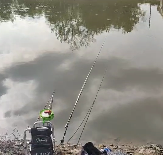 釣魚日記5 10月7日降溫4天初放晴 小河魚起浮 垂釣兩個半小時