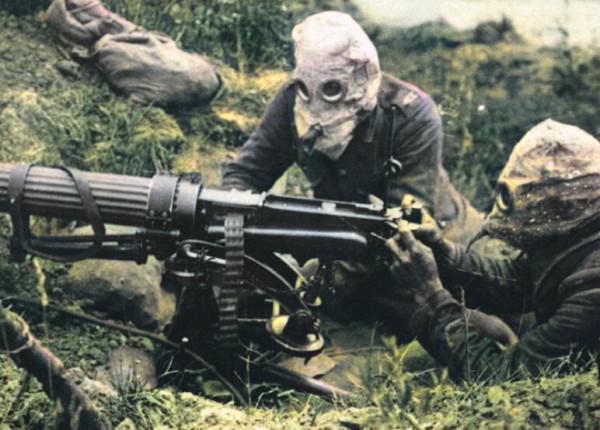 二戰彩色照片，讓我們領略美國M1917式重機槍的風采