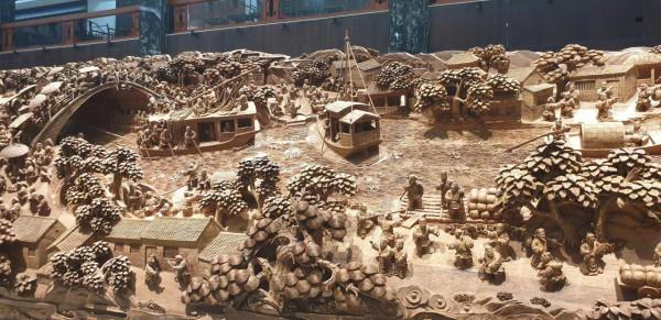 絕世木雕,清明山河圖 絕世木雕,清明山河圖