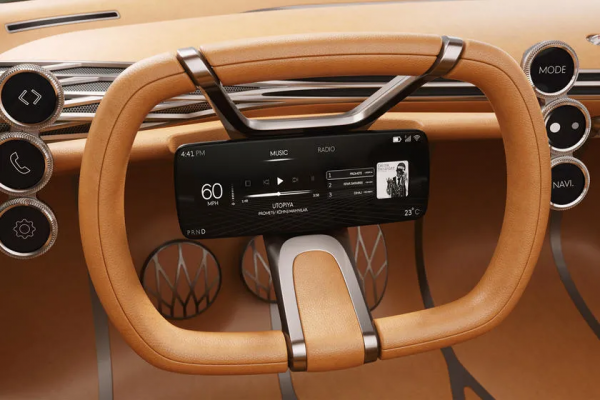 現代汽車新專利曝光 在方向盤上安裝顯示屏