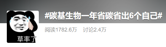 “一年減碳量相當於體重的6倍”被熱議!碳基生物自律起來自己都害怕 “一年減碳量相當於體重的6倍”被熱議!碳基生物自律起來自己都害怕