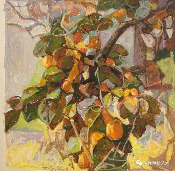 為你解讀：油性色粉筆的不同質感（軟與硬，內附油粉作品）