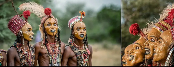 非洲沃達貝部落:男人崇尚化妝和美貌 非洲沃達貝部落:男人崇尚化妝和美貌