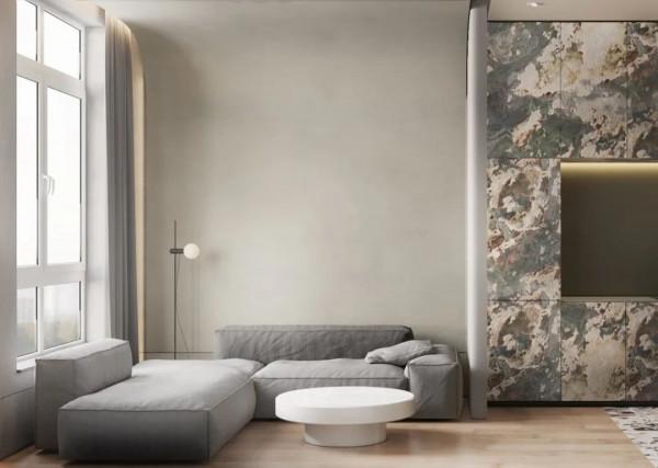 輕奢一居室,色彩與材質的雙重碰撞 輕奢一居室,色彩與材質的雙重碰撞