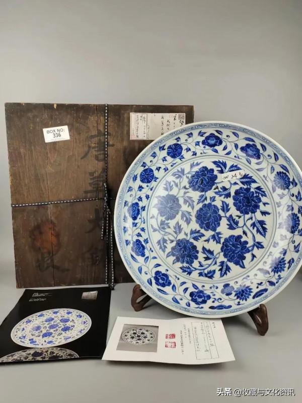 明代宣德款青花纏枝蓮紋大盤鑑賞