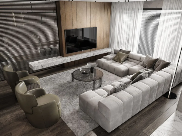 189㎡輕奢豪宅，一半生活，一半藝術