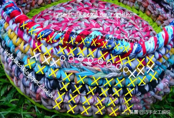 舊T恤以後不要扔,教你鉤成24種收納籃,美到眼花繚亂!(附針法圖解