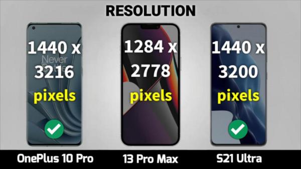 一加10Pro、iPhone13ProMax、三星S21Ultra放大招，誰才是真機皇