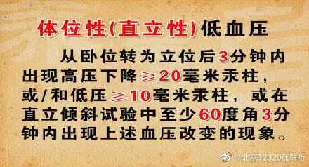 直立性低血壓的預防 直立性低血壓的預防
