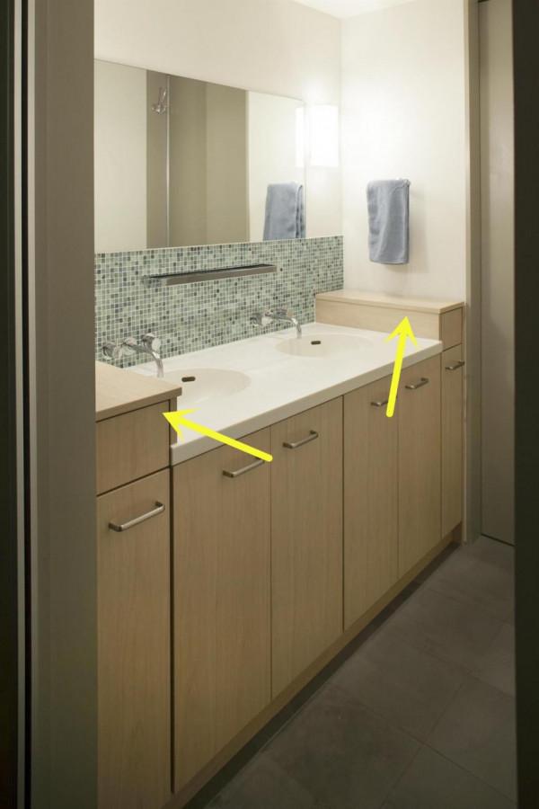 你要是懂事，就給洗漱臺左右裝2個窄櫃，多1㎡儲物時刻保持整潔