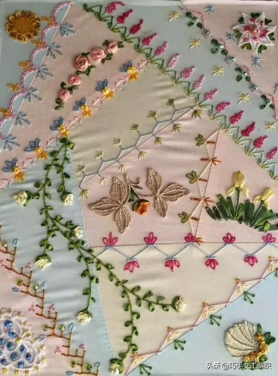 再碎的布頭亂拼亂縫，用這個方法，能做一大堆，美感瞬間提升了