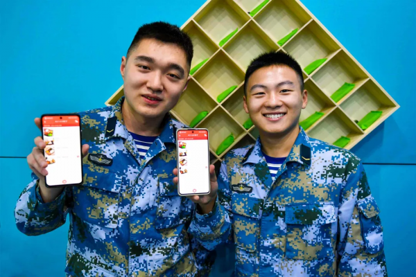 部隊食堂有了點餐服務，必須贊