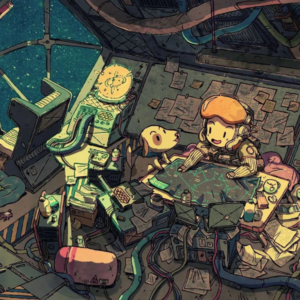 科幻插畫：宛若宮崎駿作品的激萌畫面