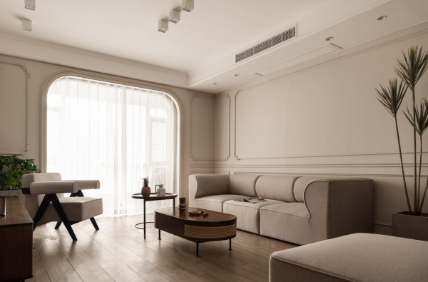 130㎡簡約風設計，簡單的溫馨感，這色系看著就暖心