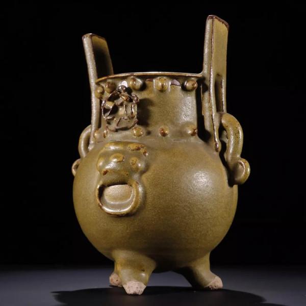 迴流「鈞窯 沖天耳 香爐」 規格：高24肚徑19口11.8cm