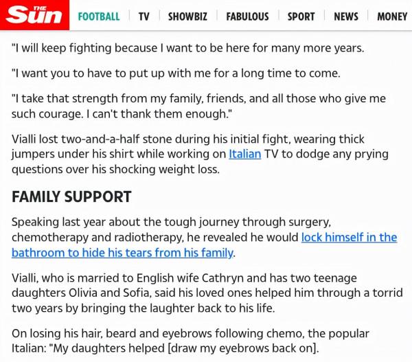 胰腺癌復發!前世界足球先生暴瘦 曾因化療失去頭髮鬍子眉毛 胰腺癌復發!前世界足球先生暴瘦 曾因化療失去頭髮鬍子眉毛