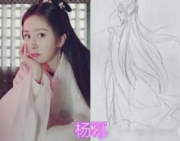 Baby的親筆畫,楊冪的親筆畫,看到張馨予的:藏得真深 Baby的親筆畫,楊冪的親筆畫,看到張馨予的:藏得真深