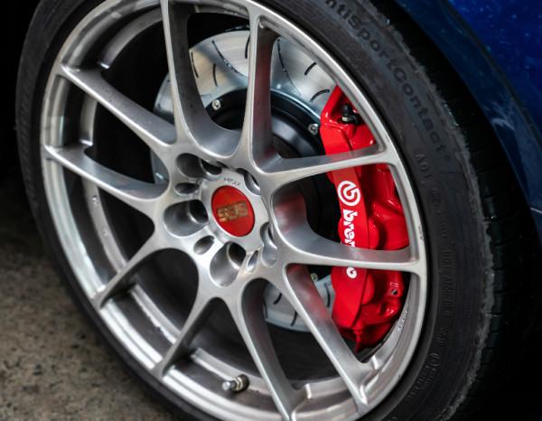 奧迪S3改Brembo GT6前剎車套件BBS輪轂改裝