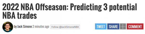 美媒評3筆潛在大交易：費城4換1比爾，組超級三巨頭，蘭德爾2換4