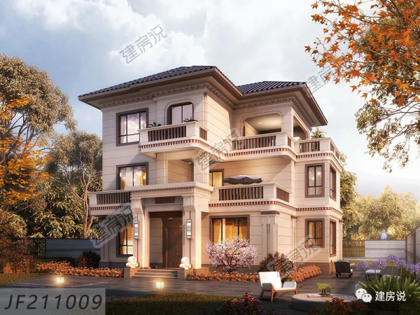 建棟新中式別墅，承祖上之宅地，恩澤於子孫，越住越有福氣