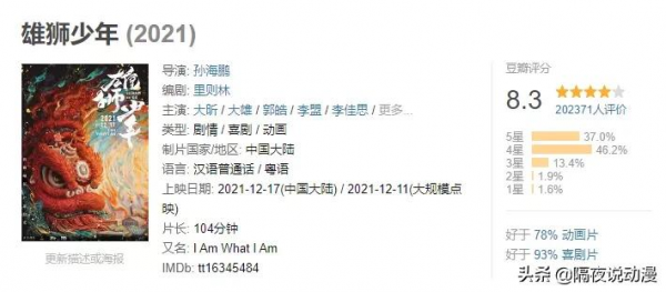 《雄獅少年》票房“翻車”！但它的失敗，卻是對我們的最大的諷刺