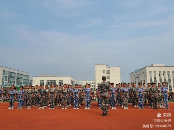 國防教育，東雙河鎮中心學校軍訓彙報表演