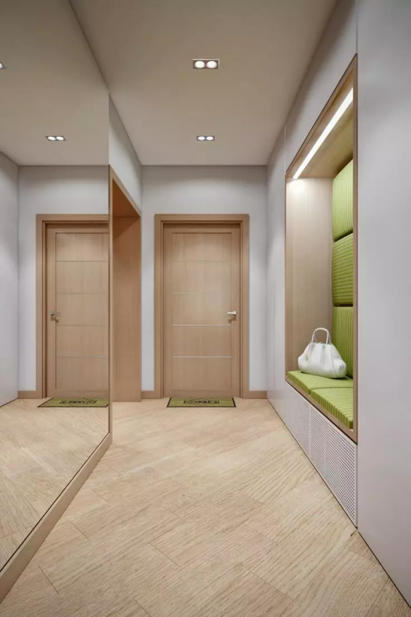 門廳鞋櫃+衣櫃的設計，實用又上檔次，連衣帽間都可以省了