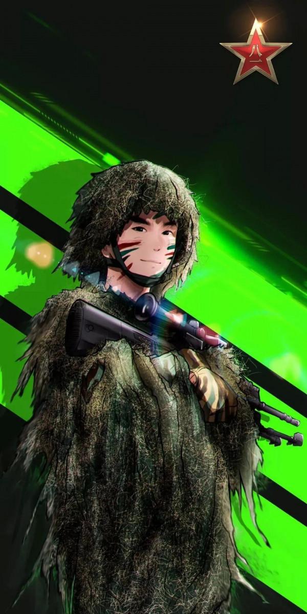 硬核軍人手機桌布：青春有很多樣子，很慶幸青春裡有穿軍裝的樣子