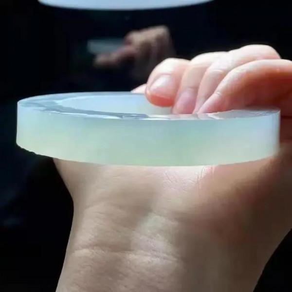 高品冰晴底手鐲胚+成品太美了