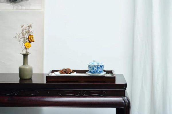 大紅酸枝雲石承盤