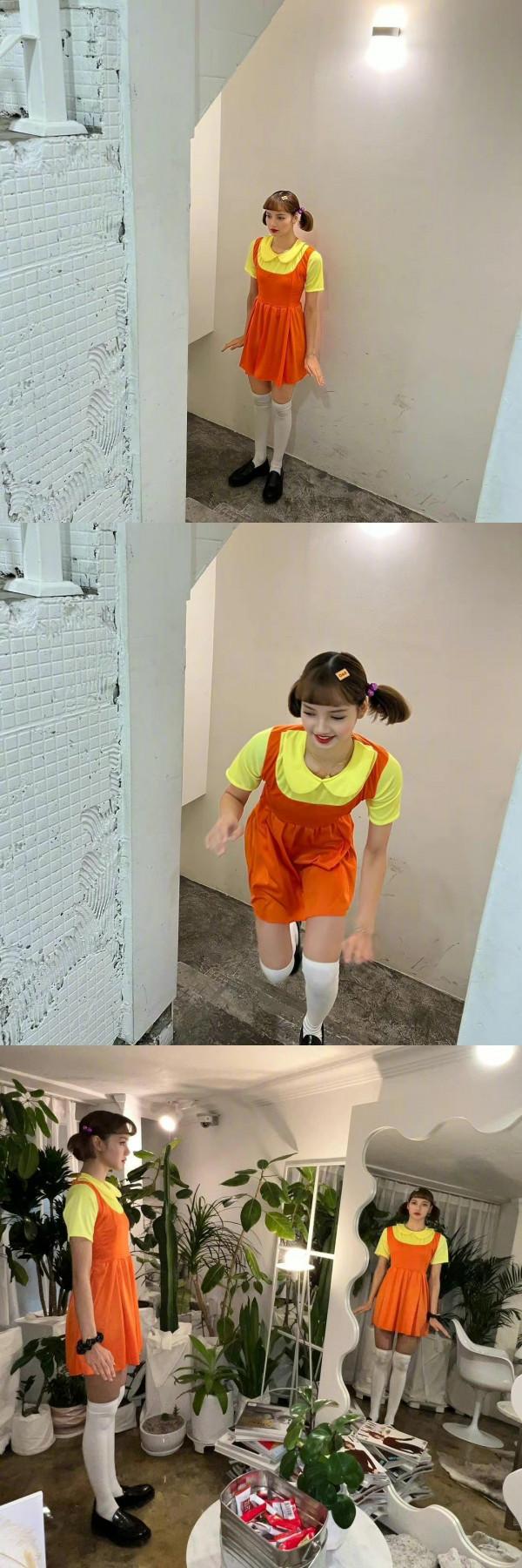 粉墨萬聖節！Jennie模仿美杜莎，Lisa模仿木頭人，Jisoo模仿lisa