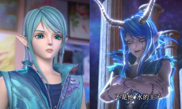 葉羅麗中黑化的角色造型,孔雀黑化變美了,水王子黑化變驚悚了 葉羅麗中黑化的角色造型,孔雀黑化變美了,水王子黑化變驚悚了