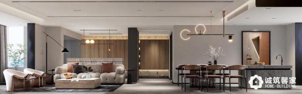 身於現代輕奢風格的家居中，能夠發現它與過去的奢華設計有所區別