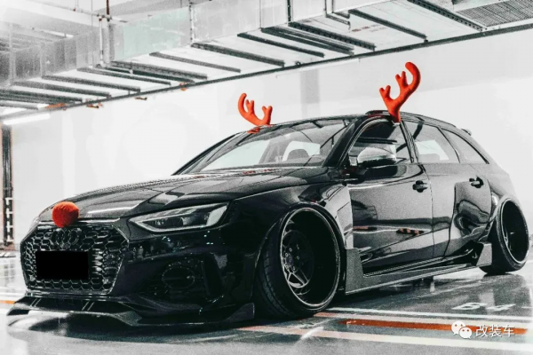 玩過十幾臺車後打造寬體黑武士奧迪A4 Avant，RS4車主看了都點贊