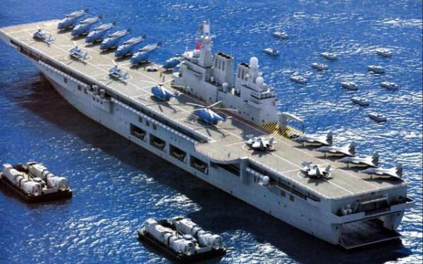 075型為何稱為國產小航母？排水量達4萬噸，和美國黃蜂級一較高下