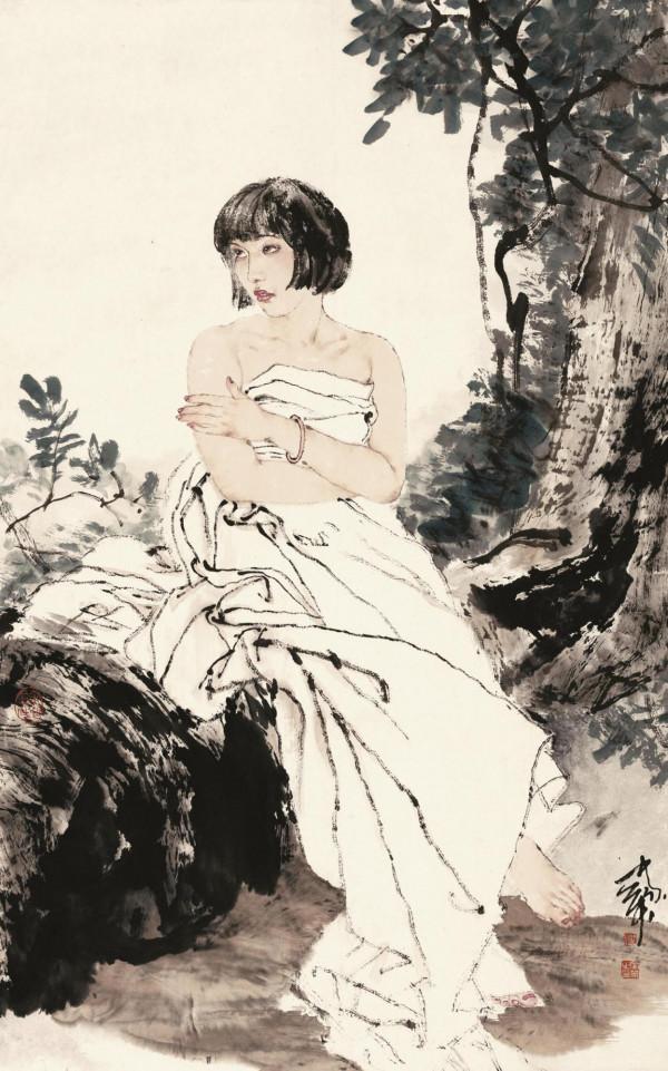 大器早成何家英,以工筆人物畫展現女性美,年度成交1800萬 大器早成何家英,以工筆人物畫展現女性美,年度成交1800萬