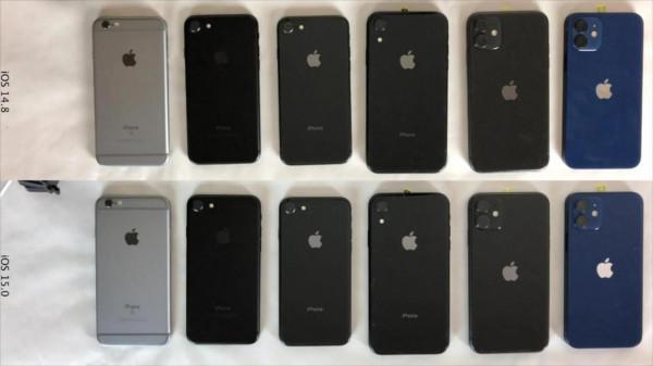 6款舊iPhone測試ios15與14.8續航差距:這四款機型續航提升 6款舊iPhone測試ios15與14.8續航差距:這四款機型續航提升