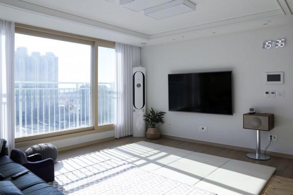 韓國這套百平米的房子，不過度裝修，整潔有序是二胎家庭的榜樣