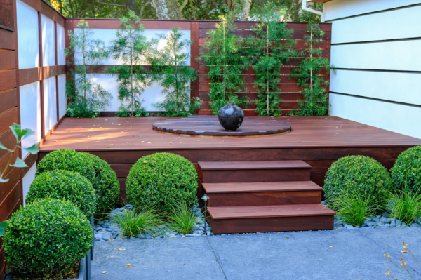 5個用竹子做裝飾的30㎡小花園，顏值瞬間提升了一大截