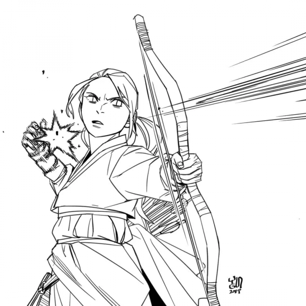 畫熱血漫畫的人設，真酷