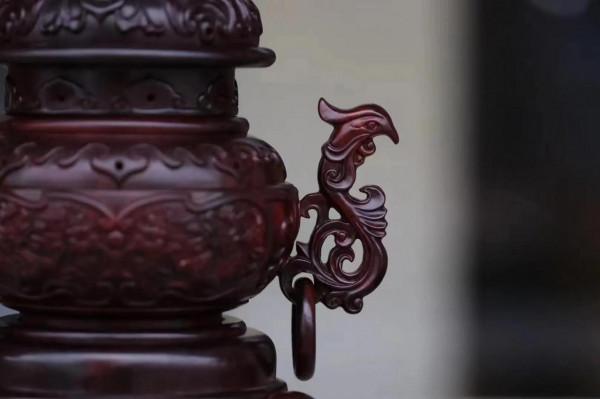摯愛中國風！無雙美物——小葉紫檀鳳耳三足薰香爐