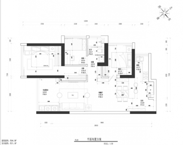 85平三居室小戶型想要溫馨又舒適,選北歐風準沒錯 85平三居室小戶型想要溫馨又舒適,選北歐風準沒錯