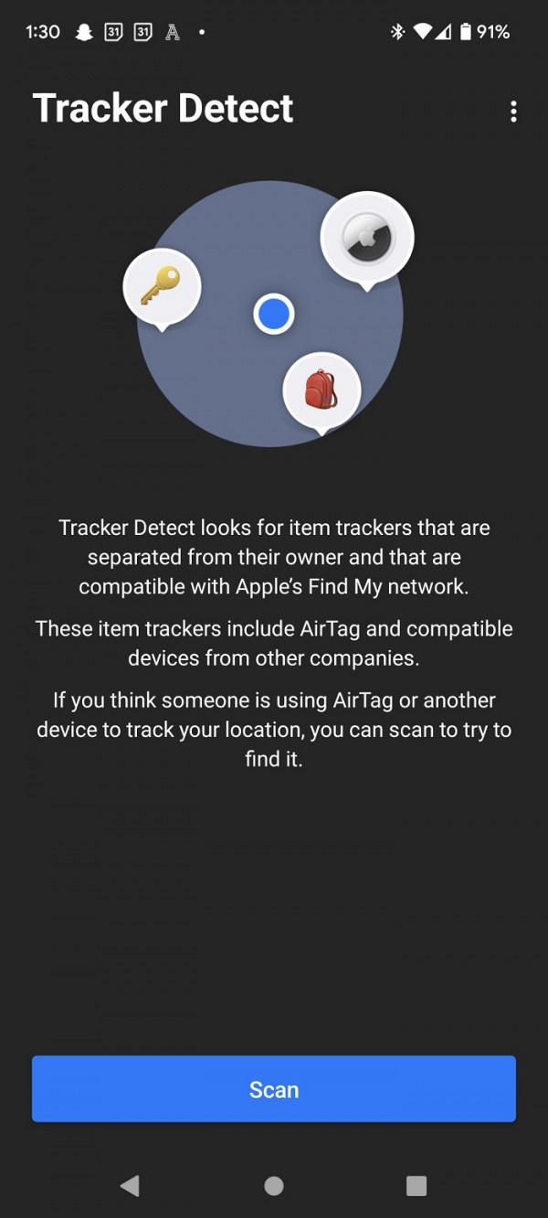 蘋果終於推出Android版AirTag掃描客戶端《Tracker Detect》