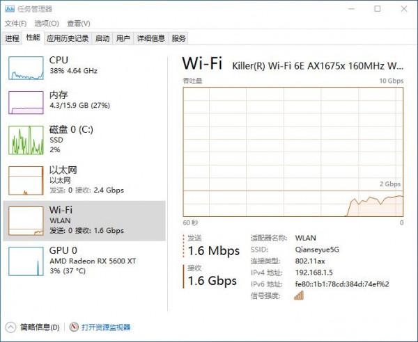 體驗Wi-Fi 6E,Killer AX1675網絡卡深度體驗 體驗Wi-Fi 6E,Killer AX1675網絡卡深度體驗