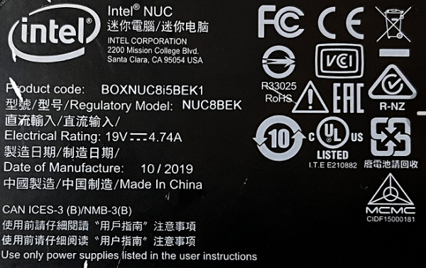 Intel NUC拆解