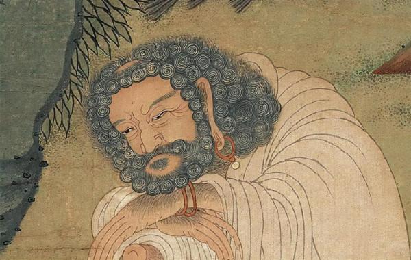 700年前的一幅釋迦牟尼圖，人物形象太奇怪，疑似遭受巨大苦難